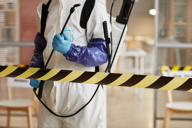 Professional Biohazard Cleanup technician working in Long Beach, NY